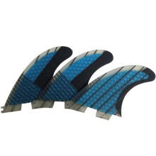 G5 Surf Fins Dreiteiliges SurfbrettzubehöR Wabenruder für FCS2 Surfbrettbasis Blau
