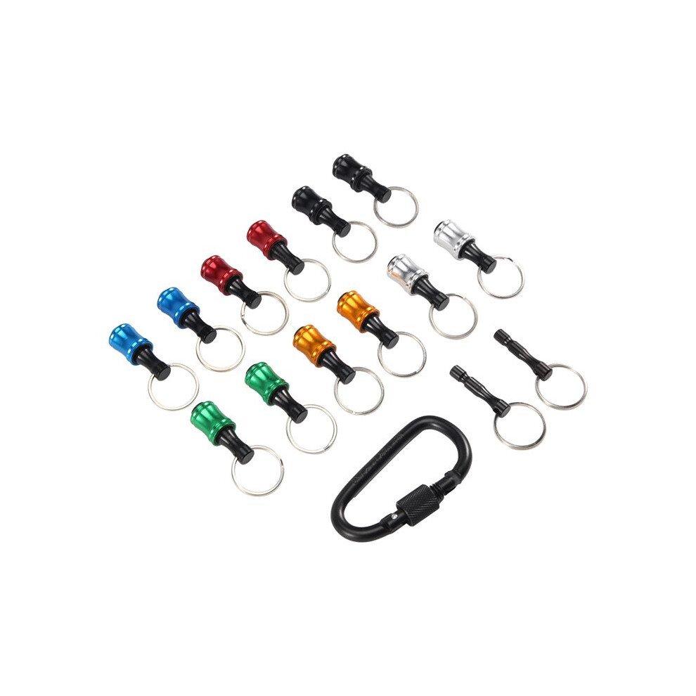 12Pieces 1/4 Inch Hex Shank Bits Holder Keychian, Keychain Extension Bar Screwdriver Bit Holder Socket Adapter 6033169660000
