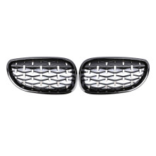 Front Bumper Kidney Grill Diamond Grille for E60 E61 5Series 550I 535I M5 2003-2010 Meteor