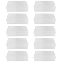10Pcs Box Trading Card Case Card Storage Organizer Clear Card Case Plastic Storage Box for Gaming Cards