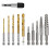 Screw Extractor Set, 11 Pieces Easy Out Bolt Extractor Set, Reverse Drill Bit Extractor Set for Removing Broken Screws 1