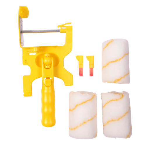 6Pcs Paint Edger Roller Brush Tools Portable Clean-Cut Brush for Home Wall Ceilings