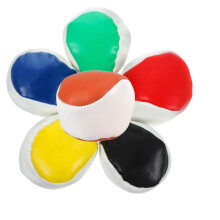 18Stk Weiche PVC Beanbags Runde Kleine Sandspiel-Säckchen Farbmix