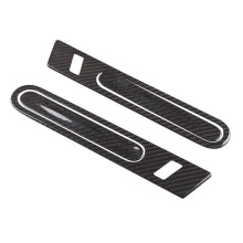 For R35 GTR 2006-2018 Real Carbon Fiber Outer Door Handle Cover Glossy Finish Pull Surround Interior Trim