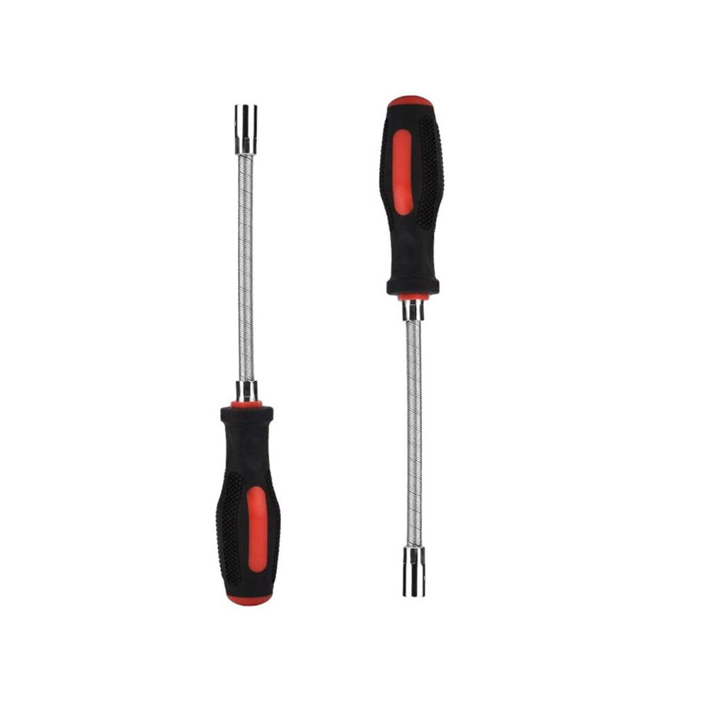 1Set 7Mm 6.35Mm Hoop Elastic Soft Rod Flexible Socket, Screwdriver Nut Driver Disassembly Repair Hand Tool Tighten Hoop 6031144153400