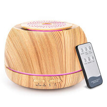 300ML Aromas Essential Oil Diffuser,8 Hours Cool Mist Diffuser with Remote Control,USB-C, 7 Color Humidifier for Home A
