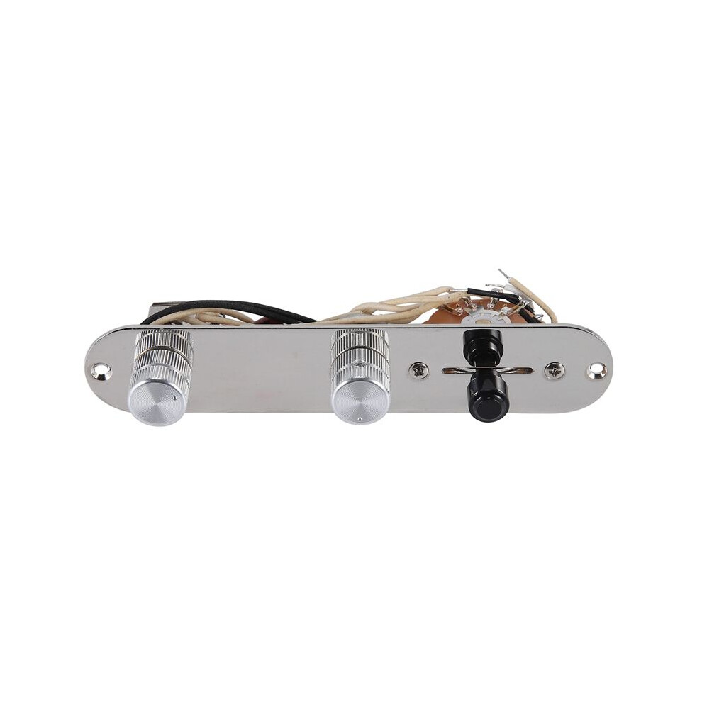 Chrome 3 Way Wired Loaded Prewired Control Plate Harness Knobs For Tele Telecaster Guitar Parts 4712801197273