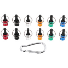 12PCS 1/4Inch Hex Shank Screwdriver Bits Holder Extension Bar Keychain Screw Adapter Drill Bits Holder (6 Colors)