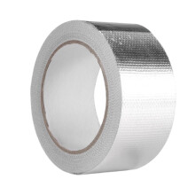 Glass Fiber Cloth Aluminum Foil Tape (5.9Mil Thick), High Temperature Insulation Adhesive Metal Duct Tape,1 Pack