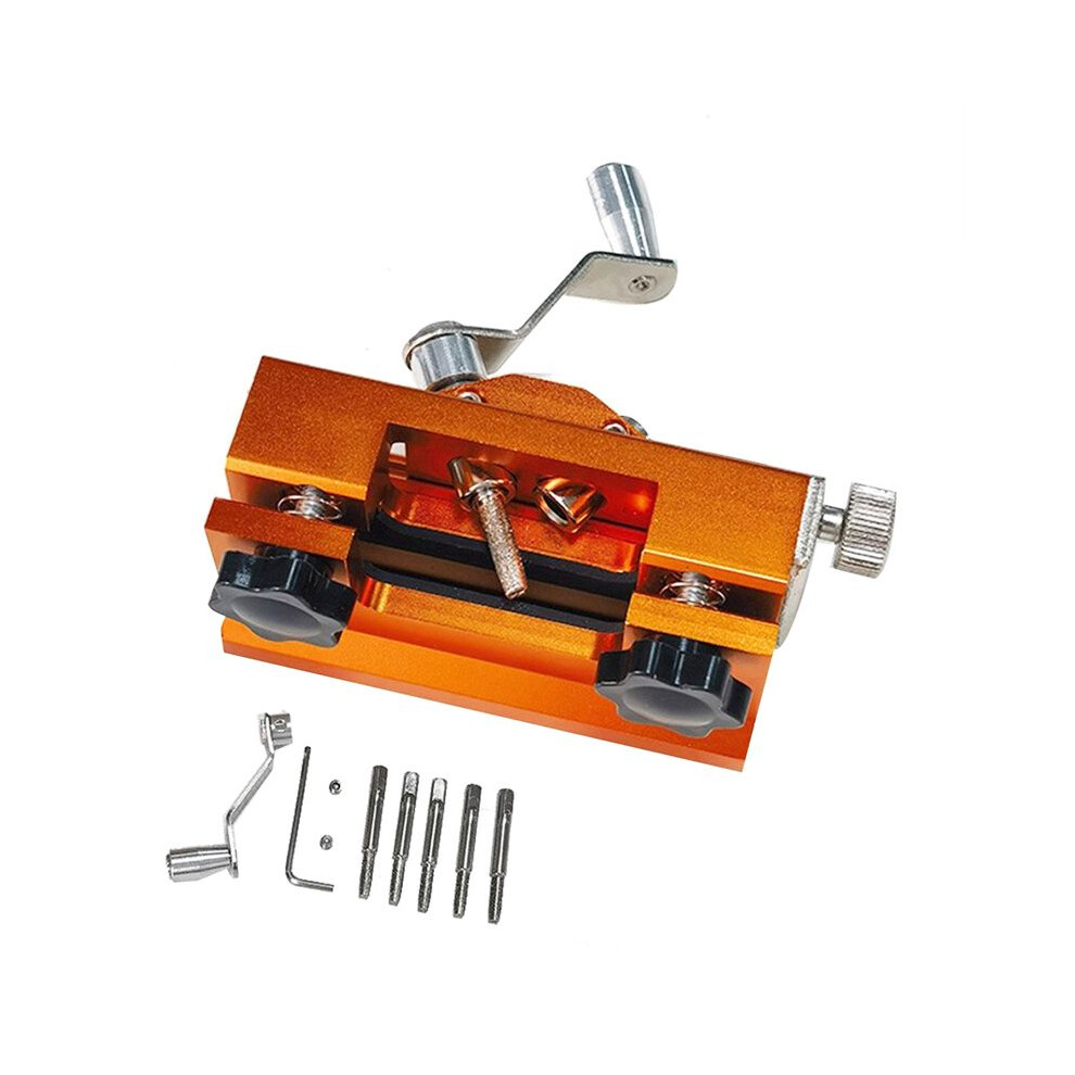 Portable Chainsaw Sharpening Jig Aluminium Alloy Chainsaw Sharpener With Grinder Chain Saw Drill Sharpen Tool 4713014729282