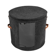 Scatola Portacappelli Tonda - Scatola Porta Cappelli Pieghevole con Coperchio per Vestiti Imbottiti e Giocattoli per Animali, Scatola Organizer per il