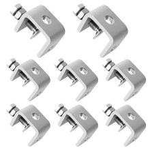 Pequenos Grampos C, AçO InoxidáVel C-Clamp Resistente com Abertura de MandíBula Larga e EstáVel e Design de Viga I, Faixa de FixaçãO 16-25Mm