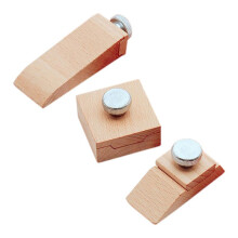 3 Stuks Beuken Schuurpapier Slijpblok DIY Leer Trimmen Rand Polijsten Schuine Schuurpapier Slijpblok Slijtvastheid