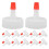 150Pcs White Screw Caps for Bottles PP Dispenser Lids 2