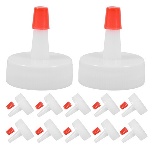 150Pcs White Screw Caps for Bottles PP Dispenser Lids 1