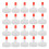 150Pcs White Screw Caps for Bottles PP Dispenser Lids 3
