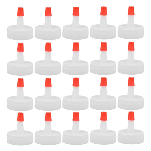 150Pcs White Screw Caps for Bottles PP Dispenser Lids 2