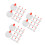 150Pcs White Screw Caps for Bottles PP Dispenser Lids 6