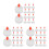 150Pcs White Screw Caps for Bottles PP Dispenser Lids 8
