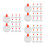 150Pcs White Screw Caps for Bottles PP Dispenser Lids 9