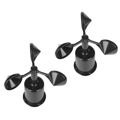 10Pcs Black ABS Wind Anemometer Shells Protective Wind Indicator Parts 2