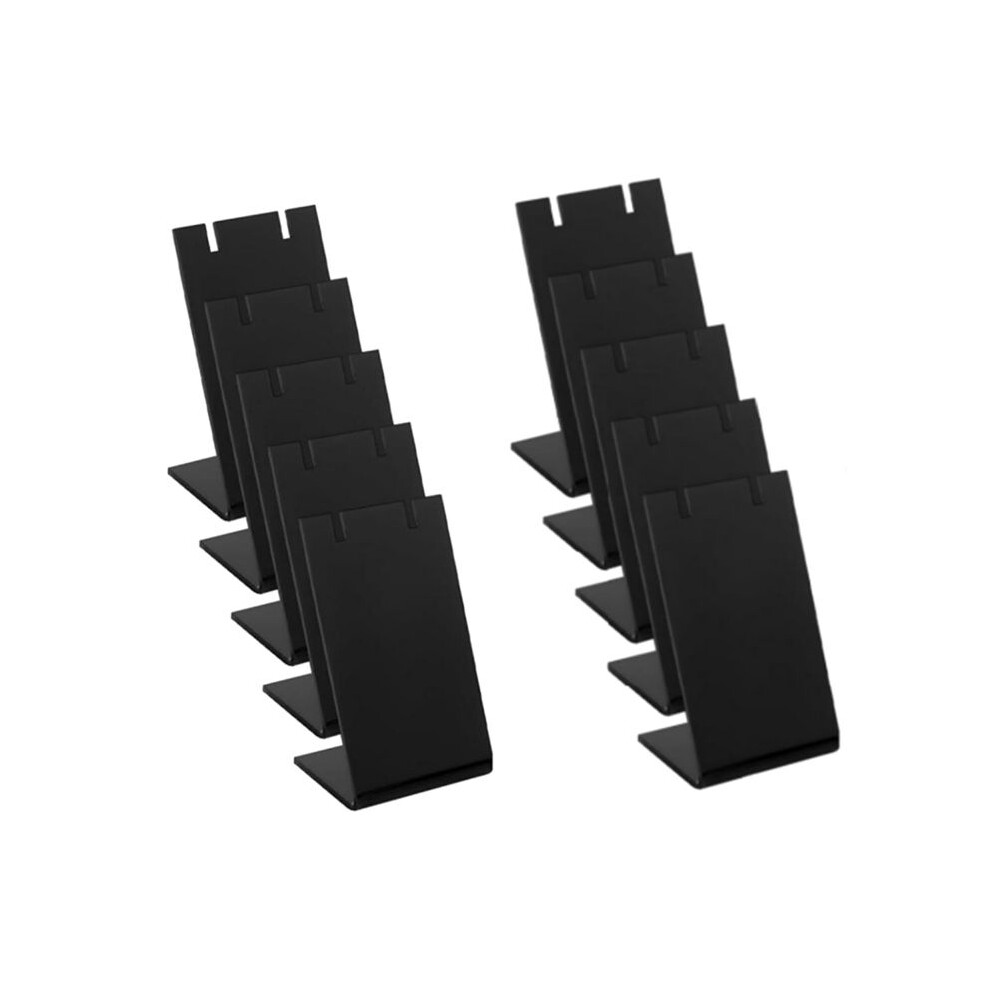10 Packs Earring Holder Acrylic Ear Stud Earring Display Rack Organizer Stand L-Shape Earrings Ear Studs Rack 4713114509876