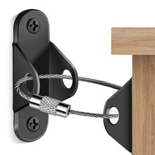 MöBelanker (Pac Of10) Anti-Kipp-MöBelanker, für MöBel, Kommoden, Wand, Sicherheitsanker, MöBelbefestigung, Wand C