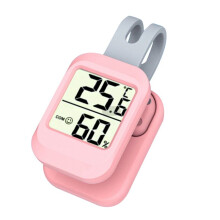 Gitarren-Luftbefeuchter mit Thermometer, Hygrometer für Gitarren-Luftbefeuchter, Anti-Trocknungs-Panel-Risse, GitarrenzubehöR, Rosa