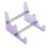 Removable Multicolor Acrylic Keyboard Stand Transparent Desktop Tray Computer Keyboard Tray Stand Multicolor 2 Layers 1