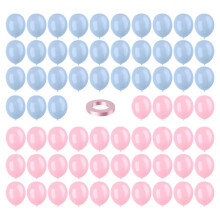 Palloncini In Lattice Rosa e Blu, 67 Pezzi da 12 Pollici Palloncini Rivelano Genere Rosa Blu per Raduni di Compleanno Baby Shower