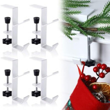 Weihnachtsstrumpf- und Girlandenhaken für Kaminsims, Metall-Weihnachtsstrumpf-Girlandenhaken Zur Dekoration B