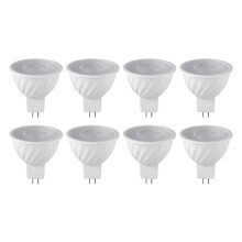 Bombilla LED MR16 DOB de 8 Piezas, 7 W, Base GU5.3, 6000 K, 580 LM, Luz Blanca para Iluminación de Techo, Riel de Luz, Uso Doméstico, Bombilla Dob