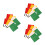 24Pcs Sport Referee Flags Assorted Colors Stainless Steel Handle 8