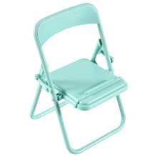 Steve Cute Little Chair Supporto per Telefono Cellulare Supporto per Telefono Pieghevole Supporto per Telefono Cellulare per Scrivania Verde