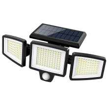 210 Luzes de Segurança Solares LED com Sensor de Movimento Remoto de 2500 LM, Luz de Inundação Externa para Jardim e Quintal