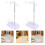 8Pcs Thread Control Holder White Spool Organizer for Embroidery Sewing 11