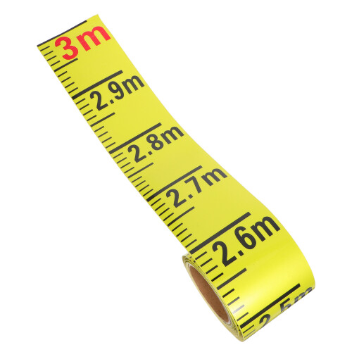 4Pcs Yellow Water Meter Decals PVC Adhesive for Accurate Liquid Level 1