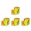4Pcs Yellow Water Meter Decals PVC Adhesive for Accurate Liquid Level 5