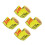 4Pcs Yellow Water Meter Decals PVC Adhesive for Accurate Liquid Level 7