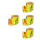 4Pcs Yellow Water Meter Decals PVC Adhesive for Accurate Liquid Level 8