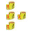 4Pcs Yellow Water Meter Decals PVC Adhesive for Accurate Liquid Level 10