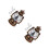 2Pcs Multi LED Christmas Snow Globe Lantern Music Box Battery USB 5