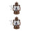 2Pcs Multi LED Christmas Snow Globe Lantern Music Box Battery USB 9