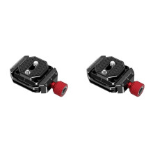 2X Universelle Schnellwechselplatte Klemme SLR Kamera Stabilisator Stativ Basis Gimbal Schnellwechsel Basis 38mm Arca Zubehör