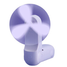 Faltbarer Handventilator, USB, Leise, für Studenten, Outdoor, Desktop, Tragbar, Kleiner -Ventilator, Geschenk, Kleines Lila Kaninchen