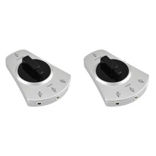 2X 1 Till 3 Digital Audio Optisk Fiberkabel Toslink 3-Vägs Väljarbrytare Splitteradapter för DVD CD-Spelare