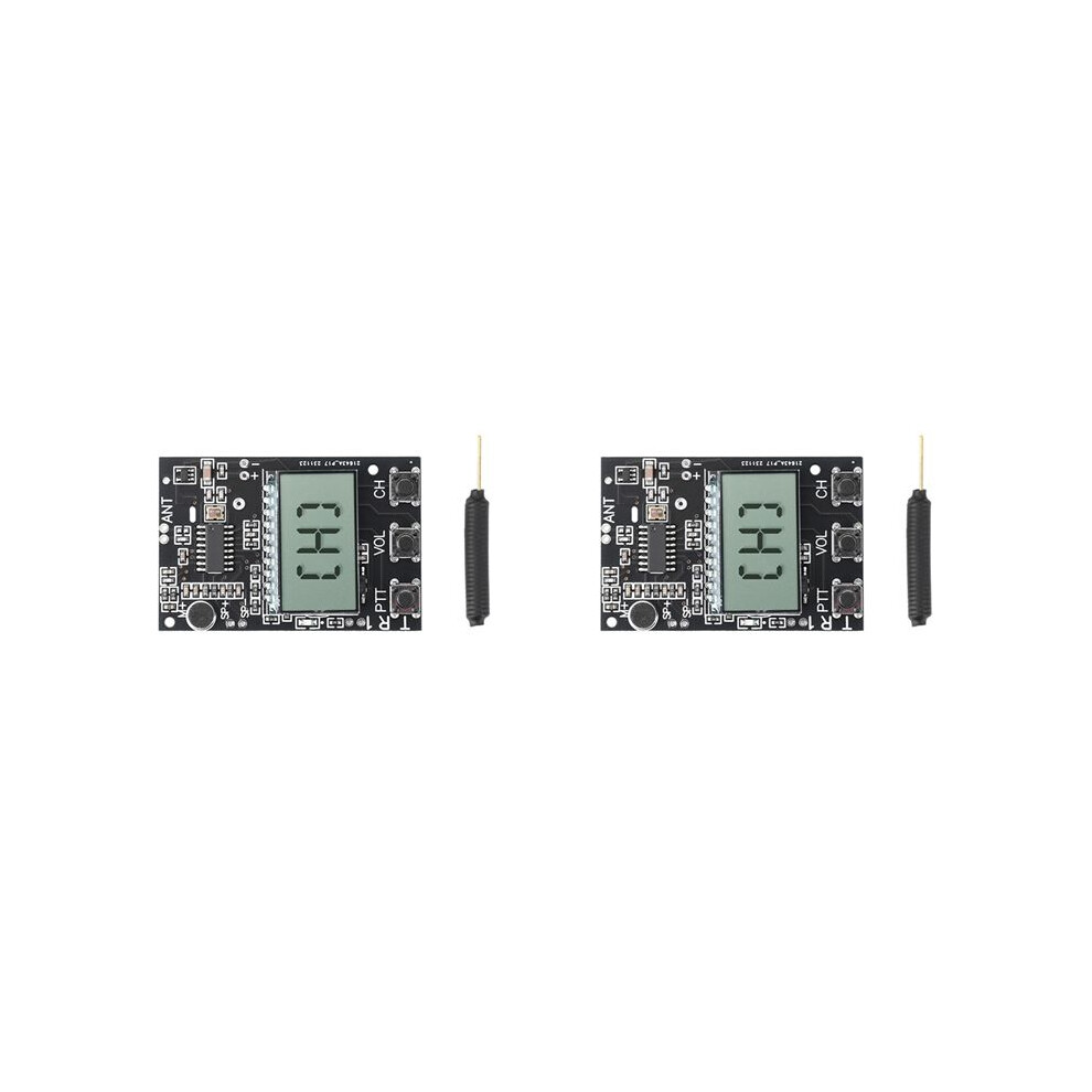 2X Fm Walkie Talkie Circuit Board Transceiver Module Fm Transmitter Receiver Module 7 Frequency 27-480Mhz Dc3.3-6V 4713492571557