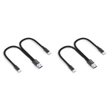 2X 6A Fast Charging Dual Port Type-C Splitter Charging Cable Powered Device Cord Powered TYPE-C+TYPE-C Devices