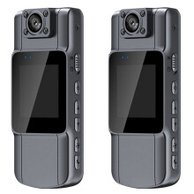 2X Caméra Vidéo Numérique la Caméra Corporelle HD Enregistre L'Audio et la Vidéo 7 Heures D'Autonomie de la Batterie Version Standard