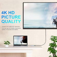 11-in-1 Docking Station (100Mbps Ethernet Port + VGA) 4K UHD+VGA+PD+USB+RJ45 Ethernet+/TF Card Reader+3.5mm